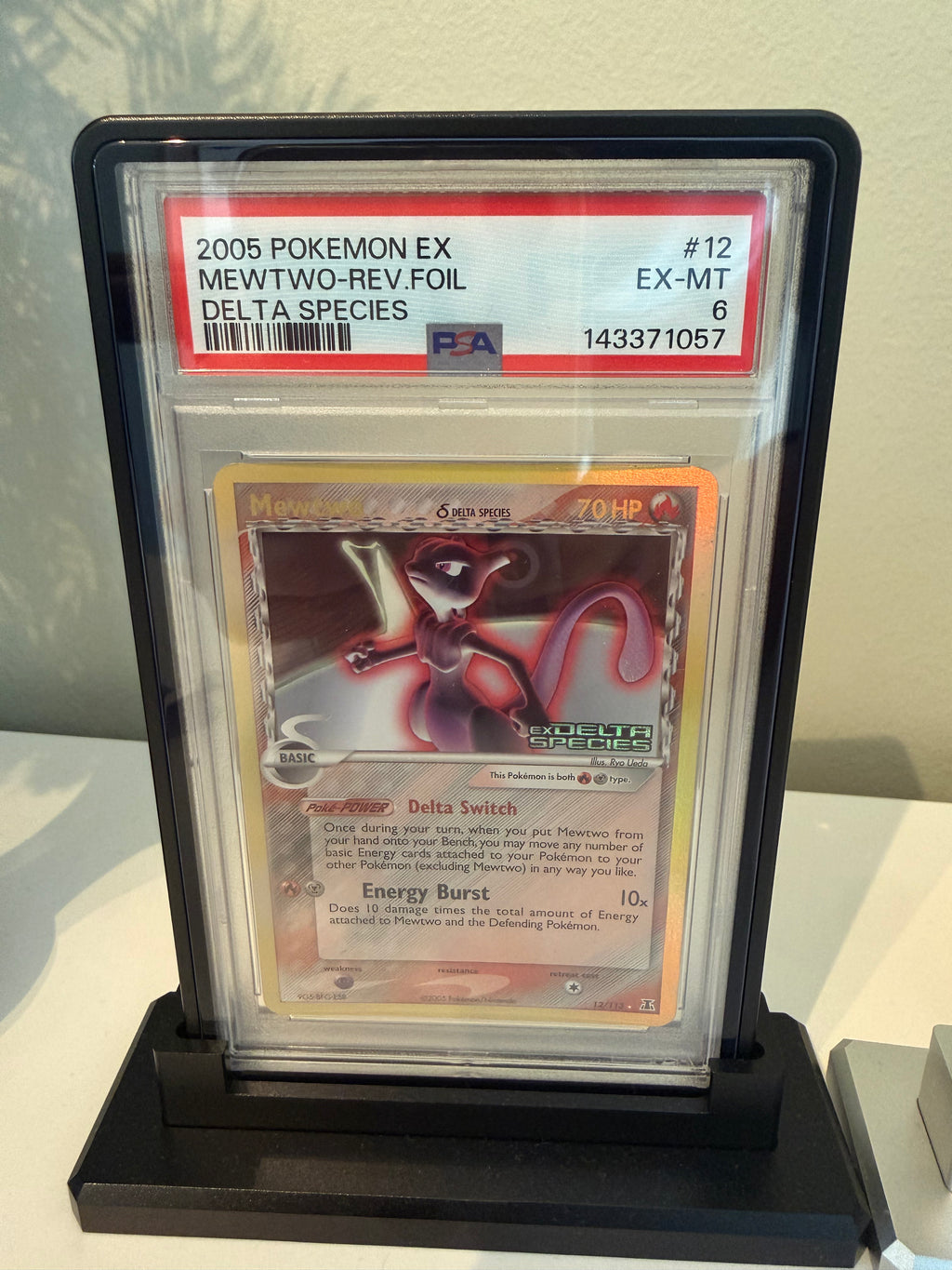Mewtwo #12 Pokemon Delta Species PSA 6