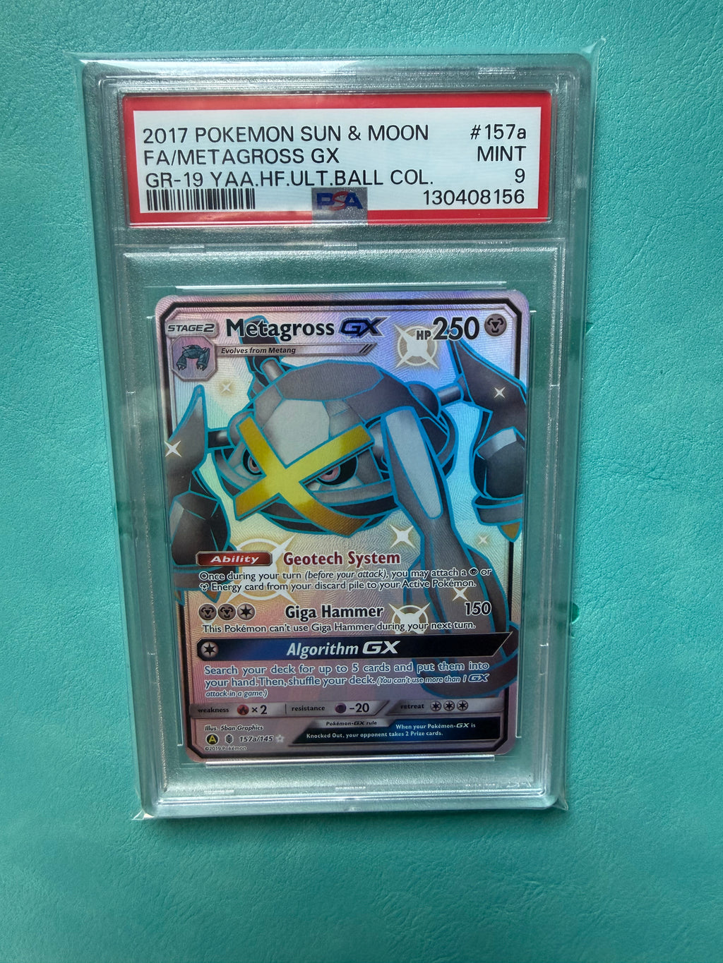 Metagross GX #157a Pokemon Hidden Fates
